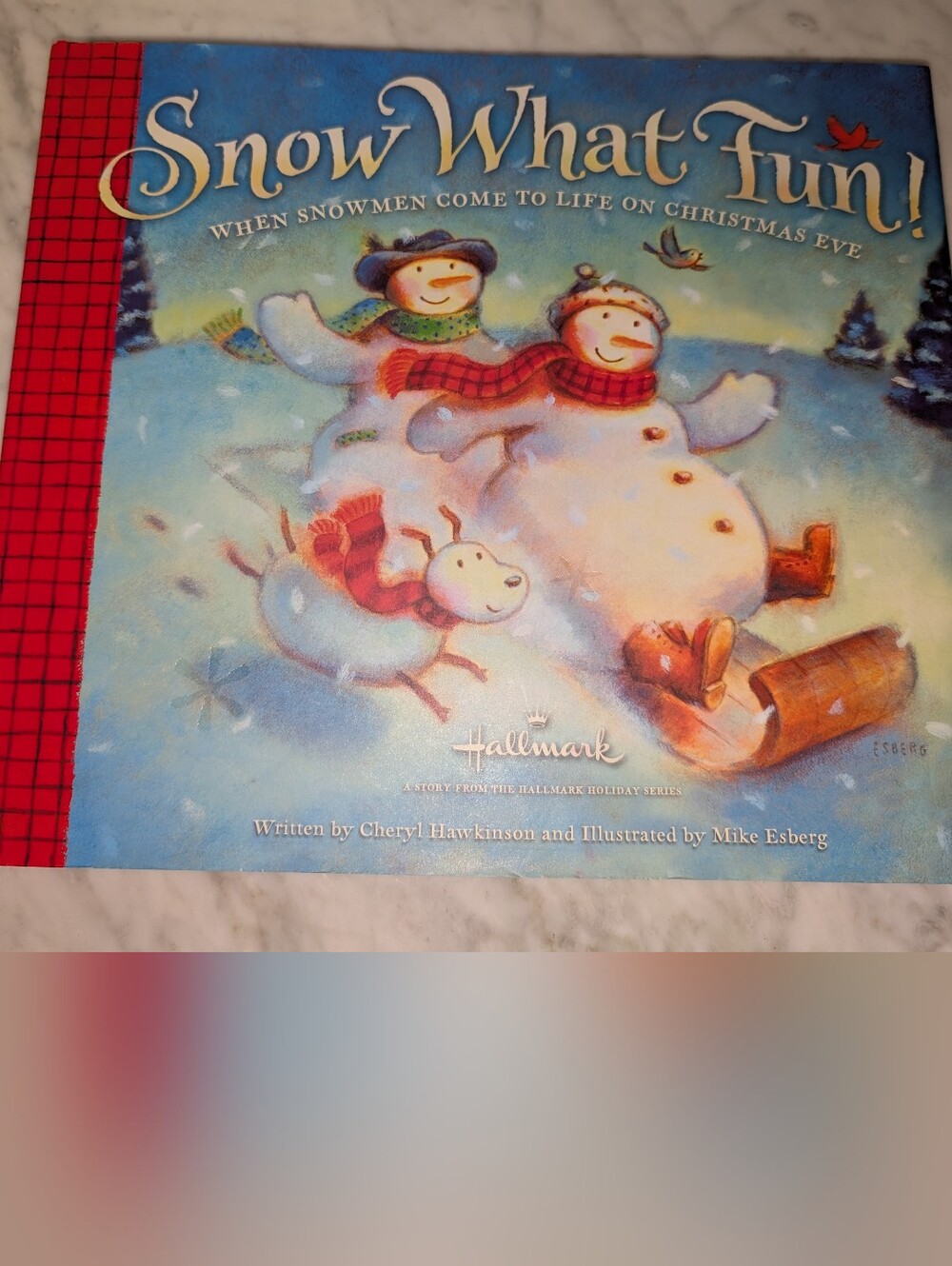 ☃️ Hallmark "Snow What Fun!" Hardcover Christmas Holiday Children's Snowman Book